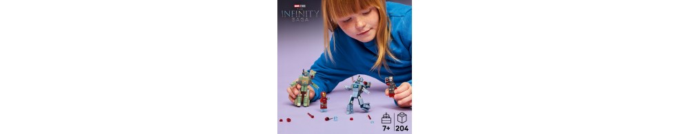 LEGO Marvel Iron Man i War Machine kontra drony Hammera 76320