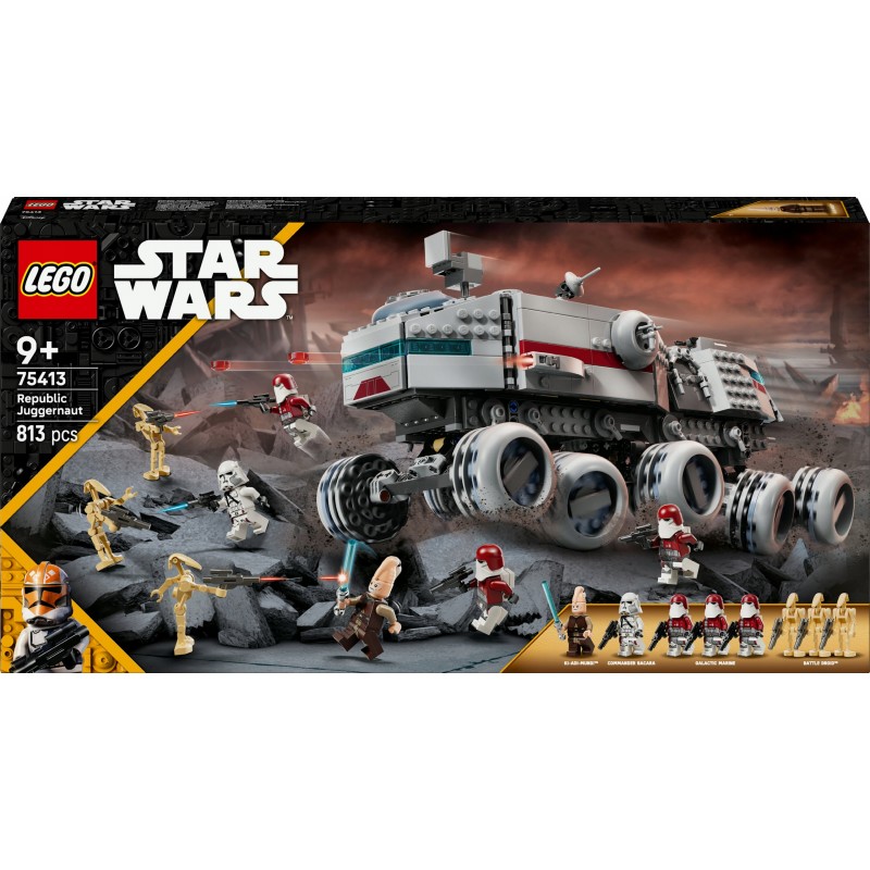 LEGO Star Wars Czołg Republiki Juggernaut dla dzieci 75413