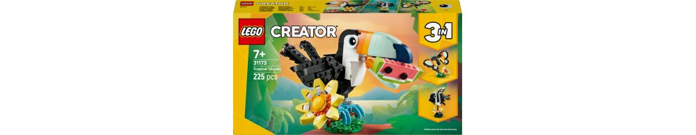 LEGO Creator 3 w 1 Dzikie zwierzęta: Tropikalny tukan 31173