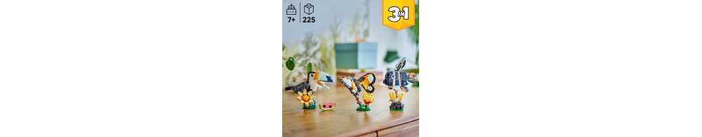 LEGO Creator 3 w 1 Dzikie zwierzęta: Tropikalny tukan 31173
