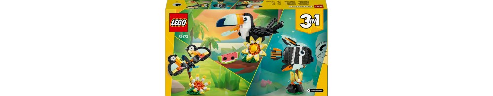 LEGO Creator 3 w 1 Dzikie zwierzęta: Tropikalny tukan 31173
