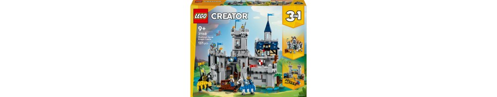 LEGO Creator 3 w 1 Średniowieczny zamek rycerzy konnych 31168