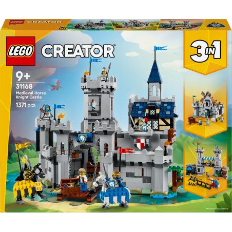 LEGO Creator 3 w 1 Średniowieczny zamek rycerzy konnych 31168