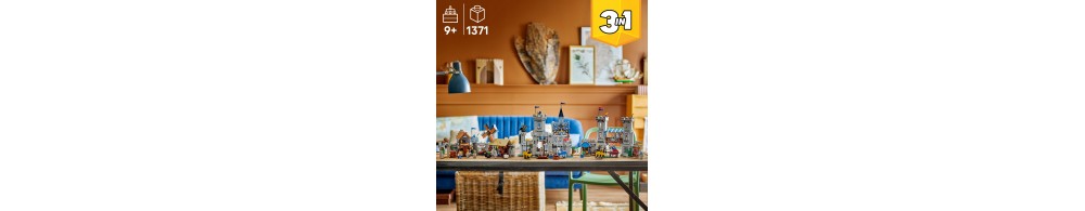 LEGO Creator 3 w 1 Średniowieczny zamek rycerzy konnych 31168