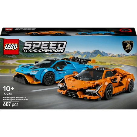 LEGO Speed Champions Lamborghini Revuelto i Huracán STO 77238