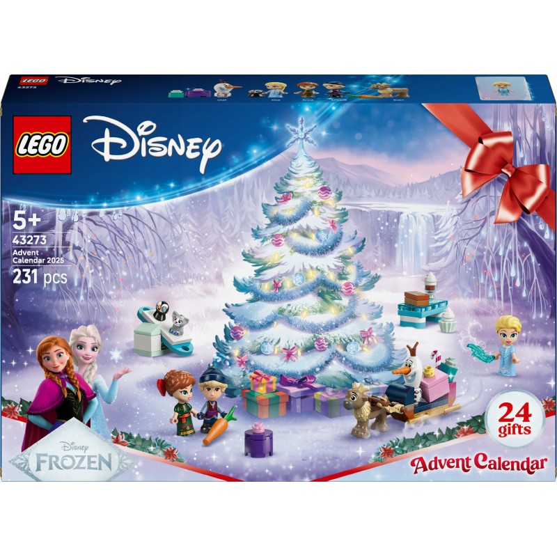 LEGO Disney Kraina lodu Kalendarz adwentowy na 2025 rok 43273