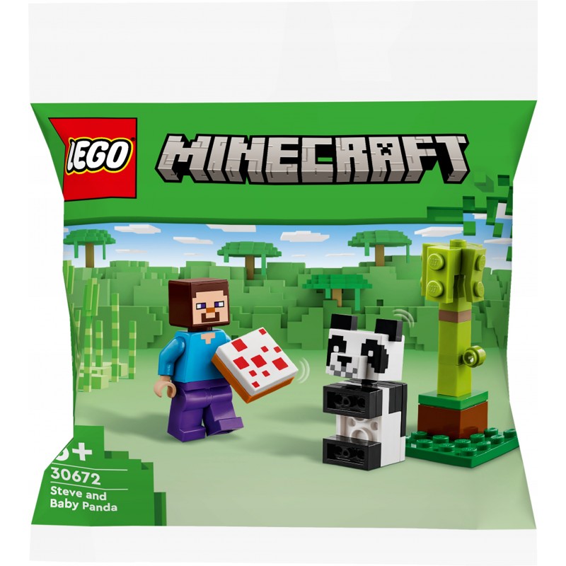 LEGO Minecraft Steve i mała panda 30672