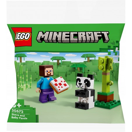 LEGO Minecraft Steve i mała panda 30672