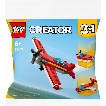 LEGO Creator 3 w 1 Kultowy czerwony samolot 30669