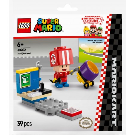 LEGO Super Mario Mario Kart – Toad (Pit Crew) 30702