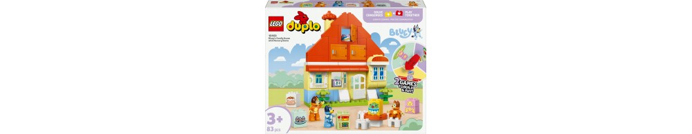 LEGO DUPLO Bluey: Dom rodzinny Blue z grą 10459