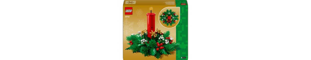 LEGO ICONS Świąteczna dekoracja stołu 40743