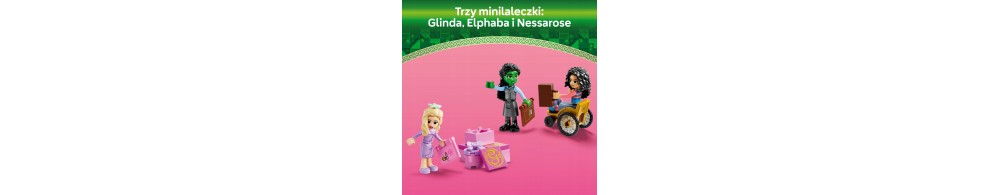 LEGO Wicked Glinda, Elphaba i Nessarose na Shiz University 75681
