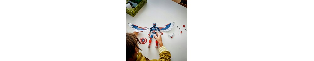 LEGO Marvel Figurka nowego Kapitana Ameryki do zbudowania 76296