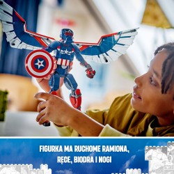 LEGO Marvel Figurka nowego Kapitana Ameryki do zbudowania 76296