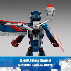 LEGO Marvel Figurka nowego Kapitana Ameryki do zbudowania 76296