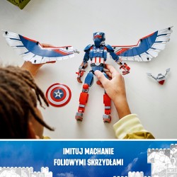 LEGO Marvel Figurka nowego Kapitana Ameryki do zbudowania 76296