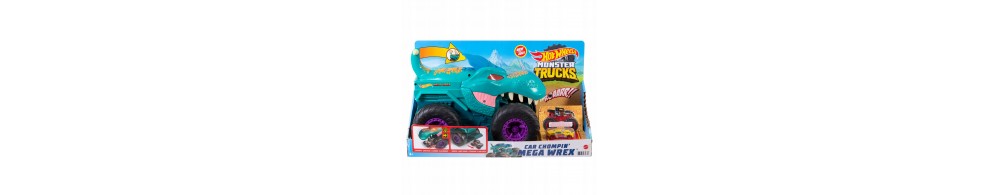 HOT WHEELS MONSTER TRUCK POŻERACZ AUT MEGA WREX