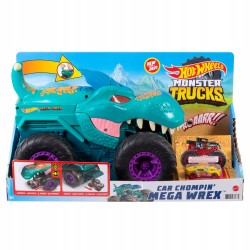 HOT WHEELS MONSTER TRUCK POŻERACZ AUT MEGA WREX