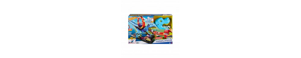 Hot Wheels Pętla T-Rexa Zestaw z pętlą i starciem z dużym dinozaurem HKX42