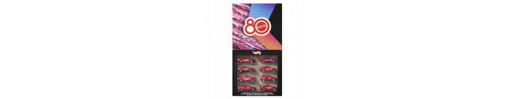 Hot Wheels Silver Series Mattel 80-lecie Samochody 8-pak Lata 80/90 JGK09