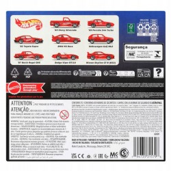 Hot Wheels Silver Series Mattel 80-lecie Samochody 8-pak Lata 80/90 JGK09