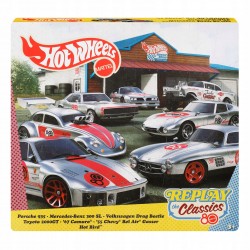 Hot Wheels Silver Series Mattel 80-lecie Samochodziki 7-pak ZAMAC JHF01