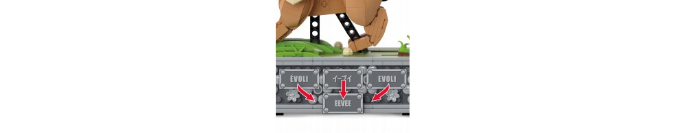 Mega Pokemon „Ruchomy” Eevee do ustawiania HTH71