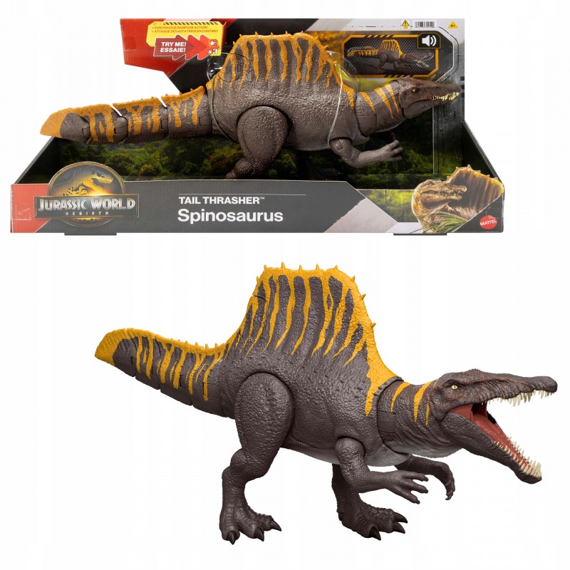 Jurassic World Tail Thrasher Spinozaur Figurka Dinozaur JGB56