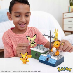 Mega Construx Pokémon Ewolucja Pikachu Zestaw klocków HKT23