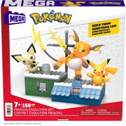 Mega Construx Pokémon Ewolucja Pikachu Zestaw klocków HKT23