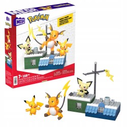 Mega Construx Pokémon Ewolucja Pikachu Zestaw klocków HKT23