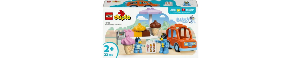 LEGO DUPLO Bluey Wyprawa po lody z Blue 10458