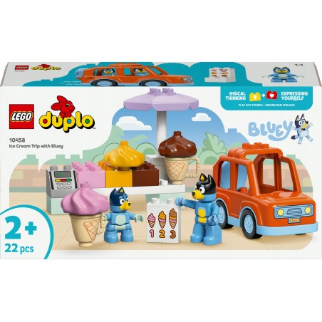 LEGO DUPLO Bluey Wyprawa po lody z Blue 10458