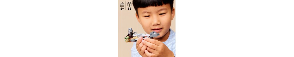 LEGO Star Wars Śmigacz Mandalorianina i Grogu dla dzieci 75436