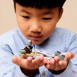 LEGO Star Wars Śmigacz Mandalorianina i Grogu dla dzieci 75436