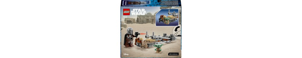 LEGO Star Wars Śmigacz Mandalorianina i Grogu dla dzieci 75436