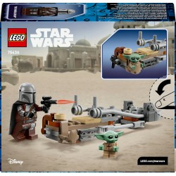 LEGO Star Wars Śmigacz Mandalorianina i Grogu dla dzieci 75436