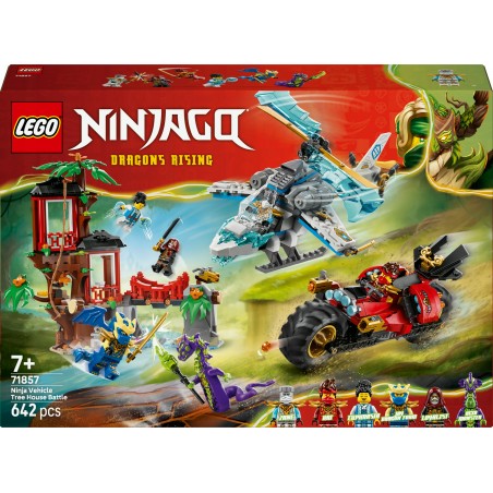 LEGO NINJAGO Bitwa ninja: domek na drzewie z pojazdami 71857