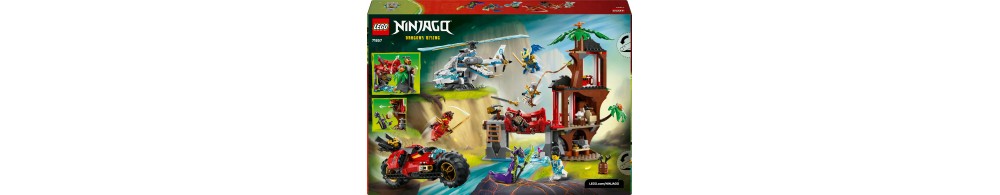 LEGO NINJAGO Bitwa ninja: domek na drzewie z pojazdami 71857