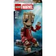 LEGO Marvel Groot w stroju Ravagera dla dzieci 76341