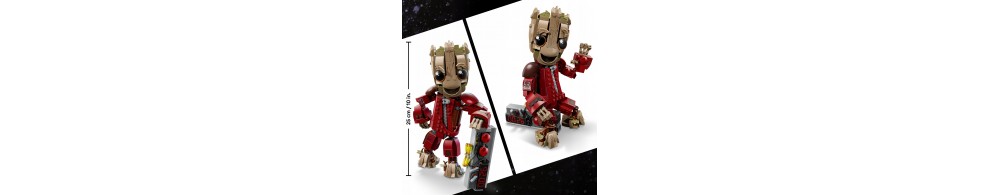 LEGO Marvel Groot w stroju Ravagera dla dzieci 76341