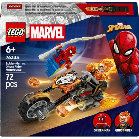 LEGO Marvel Spider-Man kontra Ghost Rider na motocyklu 76335