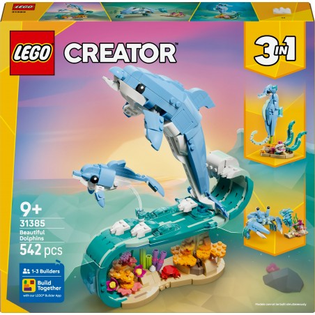 LEGO Creator 3 w 1 Zwierzęta morskie: piękny delfin 31385