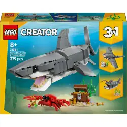 LEGO Creator Groźny rekin i skrzynia ze skarbem 31381