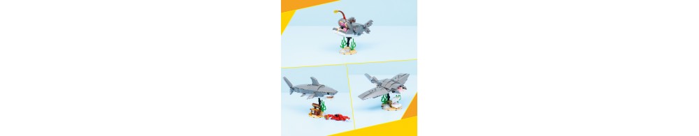 LEGO Creator Groźny rekin i skrzynia ze skarbem 31381