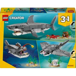 LEGO Creator Groźny rekin i skrzynia ze skarbem 31381