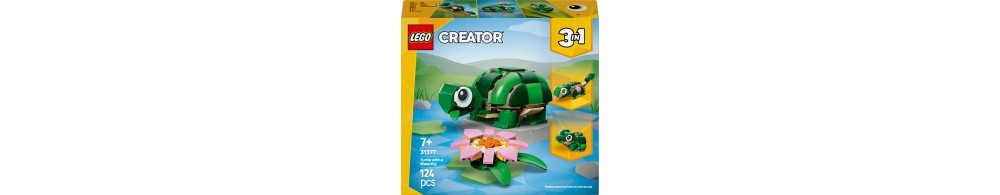 LEGO Creator 3 w 1 Żółw i kwiat lilii wodnej 31377