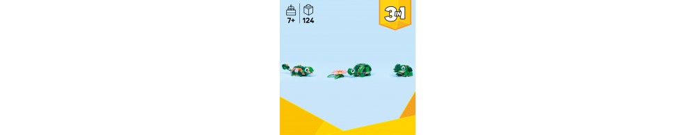 LEGO Creator 3 w 1 Żółw i kwiat lilii wodnej 31377