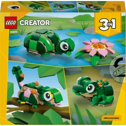 LEGO Creator 3 w 1 Żółw i kwiat lilii wodnej 31377